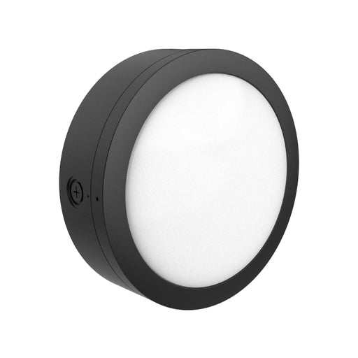Westgate BKR 36W/48W/60W LED Round Flat Bulkhead with Photocell, 120-277V, 3CCT Selectable - Black