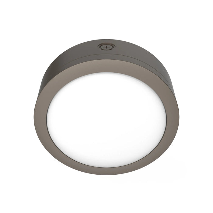 Westgate BKR 36W/48W/60W LED Round Flat Bulkhead with Photocell, 120-277V, 3CCT Selectable