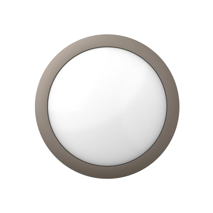 Westgate BKR 36W/48W/60W LED Round Flat Bulkhead with Photocell, 120-277V, 3CCT Selectable