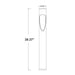 Westgate BOL-505 40" 15W LED Bollard Light, 3000K/4000K/5000K Selectable, 1500 LM, 120-277V
