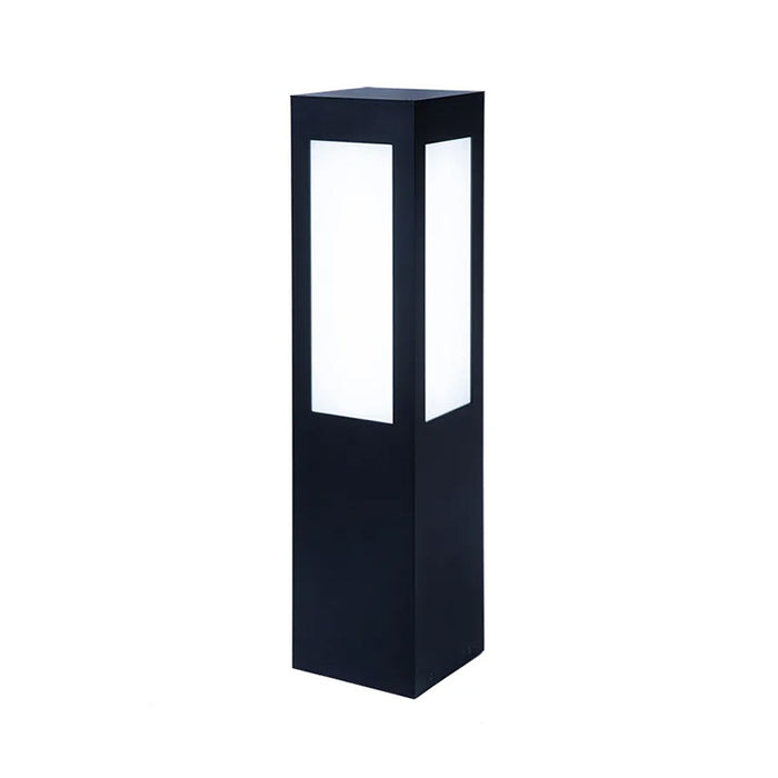 Westgate BOL-602-26-S-MCTP 26" Tall 10W/18W/25W LED Square Bollard, 3500K/4000K/5000K Selectable, 120-277V - Black