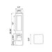 Westgate BOL-602-26-S-MCTP 26" Tall 10W/18W/25W LED Square Bollard, 3500K/4000K/5000K Selectable, 120-277V