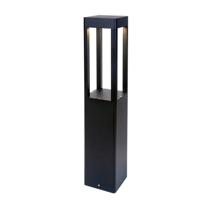 Westgate BOL-608 LED Square Bollard, Power & 3CCT Selectable, 120-277V - Black