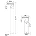 Westgate BOL-G5-SOLAR-MCT 4W LED Bollard Head, 3000K/4000K/5000K Selectable, 600 LM