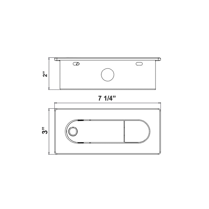 Westgate BRL-RH 1-lt 7" LED Bedside Horizontal Reading Lamp