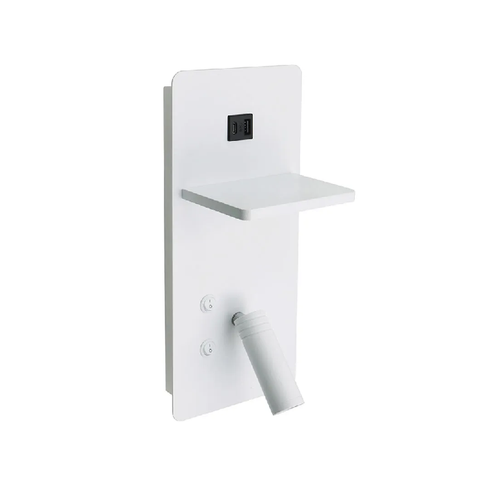 Westgate BRL-SV 1-lt 5" LED Bedside Vertical Reading Lamp with Backlight