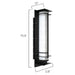 Sarin Colossal 25W 71" Tall LED Outdoor Wall Sconce