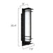 Sarin Colossal 10W 35" Tall LED Outdoor Wall Sconce