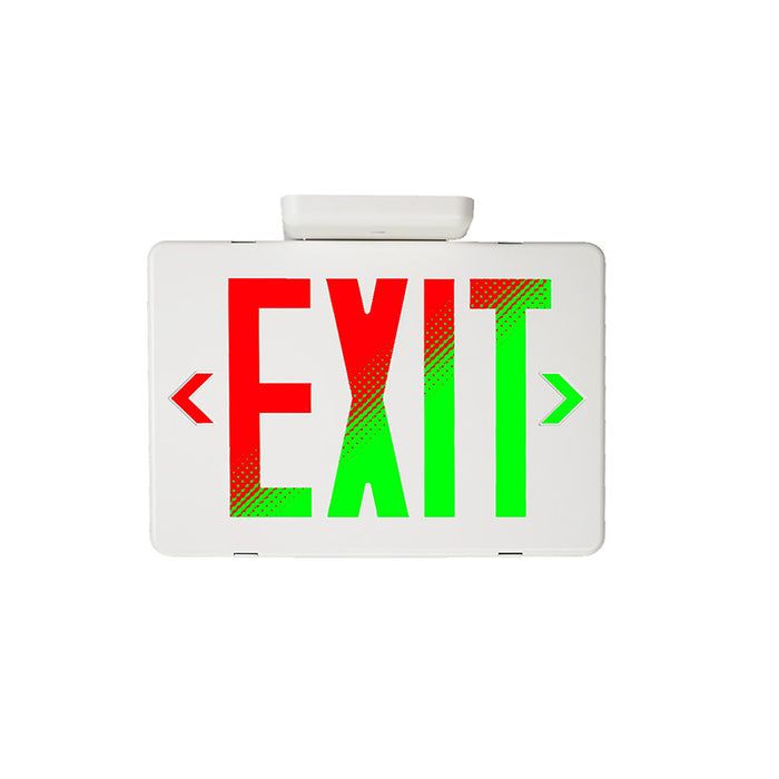 Bodine BXBW1 BeamGuide LED Exit Sign, without FirstLink, Universal Face