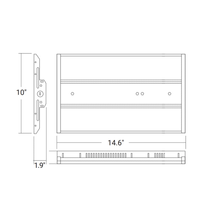 Elite CB2-CPA-LED Architectural 87W/110W/136W LED High Bay, Selectable CCT & Lumen