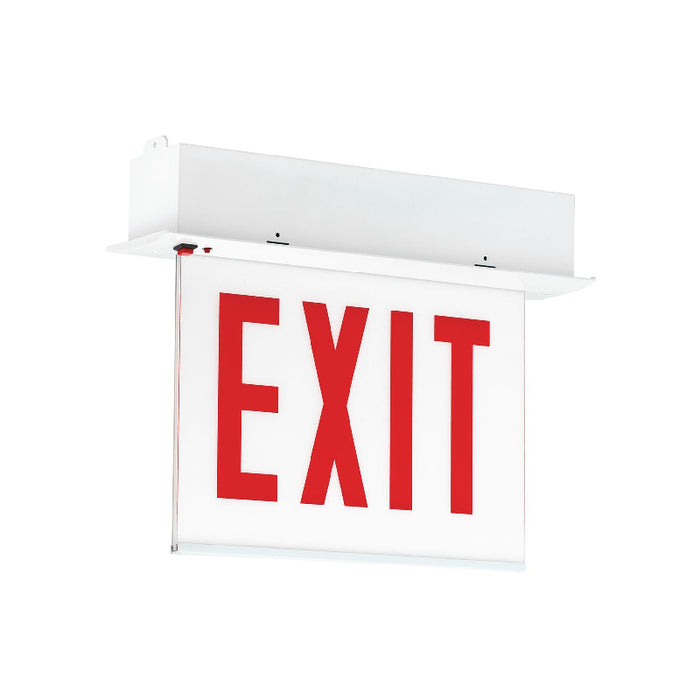 Dual-Lite CCEL Series Edge-Lit LED Exit Sign Panel, No Arrow, Single Face