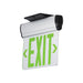Compass CELS1GN Edge-Lit LED Exit Sign, Surface Mount, Single Face, Green Letters, Brushed Aluminum, AC Only