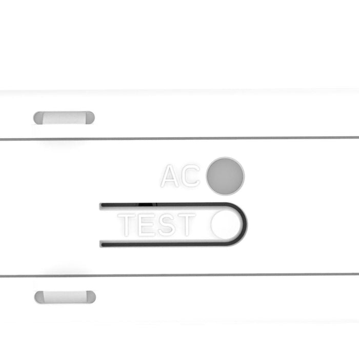 Compass CAG White Thermoplastic LED Exit Sign, AC Only - Universal Face, Green Letters