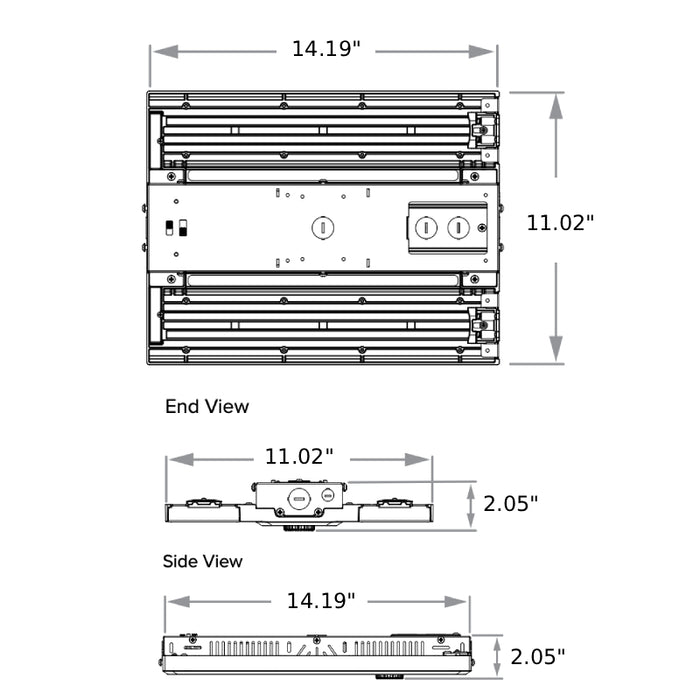 Columbia CLH1-LSCS-EDMV-M Linear High Bay, Switchable Lumens & CCT, 120-347V