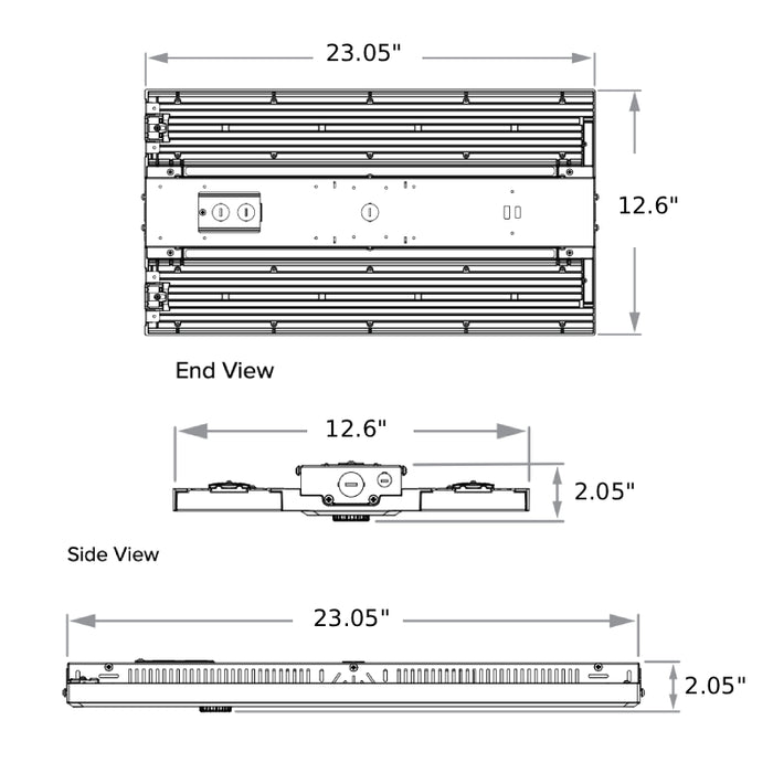 Columbia CLH2-LSCS-EDMV-M Linear High Bay, Switchable Lumens & CCT, 120-347V