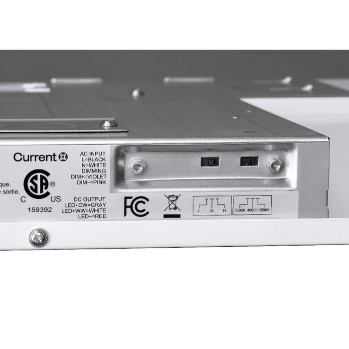 Columbia CLT22 2x2 CLT 23W/27W/38W LED Center Lens Troffer, 3CCT & Lumen Selectable, 120-347V