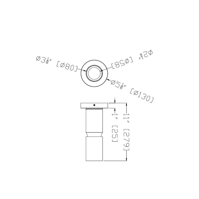 Westgate CMC3-2TONE 3" 9W / 12W / 15W LED 2-Tone Architectural Ceiling Cylinder, 3000K / 4000K / 5000K Selectable, 120–277V