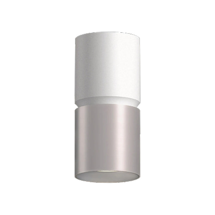 Westgate CMC4-2TONE 4" 12W / 16W / 20W LED 2-Tone Architectural Ceiling Cylinder, 3000K / 4000K / 5000K Selectable, 120–277V - White/Brushed Nickel