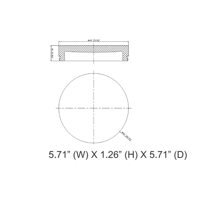 Westgate CMC4-DL32 WMC 4" 32mm Acrylic Drop Lens