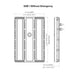 Columbia C65-1-LSCS 1-ft 110W/130W/165W LED Linear Wet Location High Bay, Lumen & 2CCT Switchable, 120-277V, 0-10V Dimming