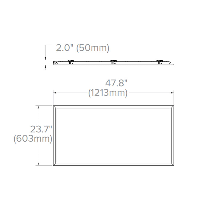 Columbia CBT24-LSCS 2x4 Back-Lit LED Flat Panel, CCT & Lumen Switchable, 2-Pack