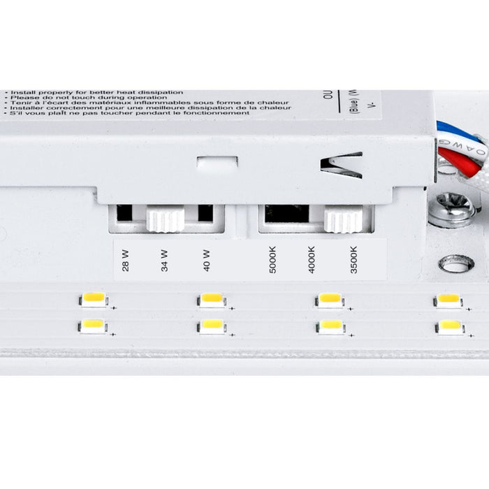 Columbia CRW4 4-ft 27W/33W/40W LED Round Wrap, CCT Selectable