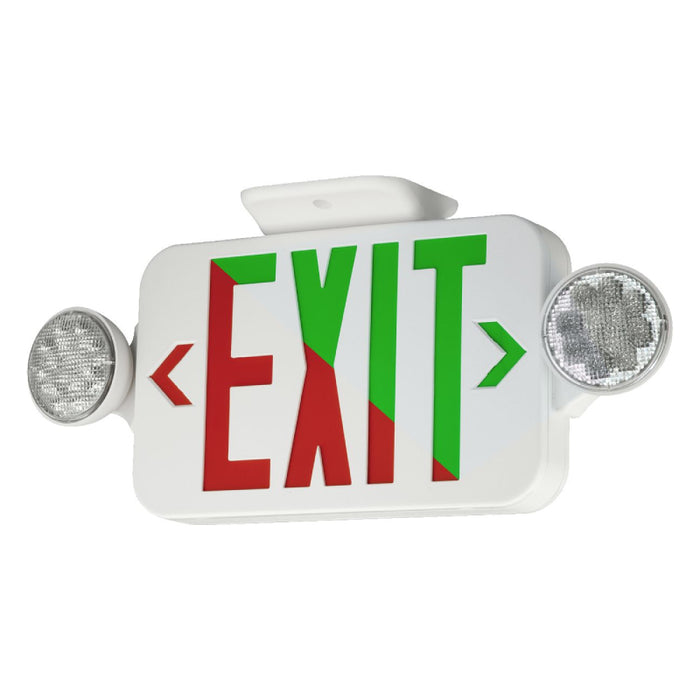 Compass CCRG LED Combination Exit/Emergency Light, NiCad Battery - Universal Face Face - No Price