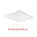 Lithonia CPX 2x2 LED Switchable Panel with Emergency Battery, 3500K/4000K/5000K Switchable, 2500LM/3200LM/4000LM Switchable, 80+CRI, 120-277V
