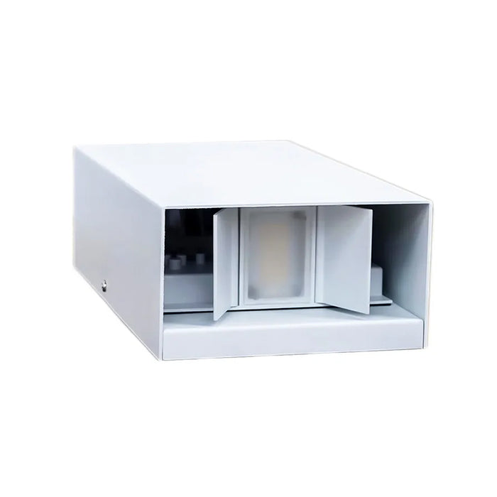 Westgate CREA-56-MCTP Square Trim 14W/18W/24W LED Adjustable Beam Angle Wall Sconce, Power & CCT Selectable - White