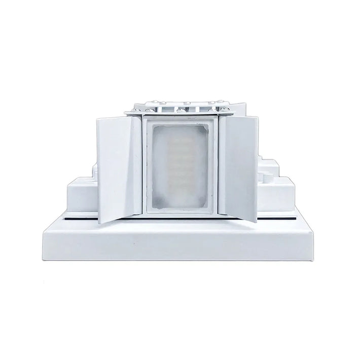 Westgate CREA-56-MCTP Square Trim 14W/18W/24W LED Adjustable Beam Angle Wall Sconce, Power & CCT Selectable - White