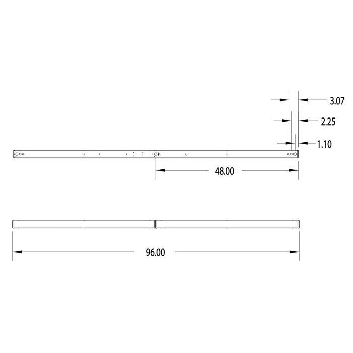 Lithonia CSS 8-ft 72W , 4000K, 8596 LM, LED Strip Light with High Bay Sensor, MVOLT