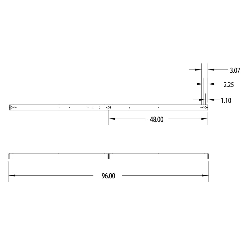 Lithonia CSS 8-ft Switchable LED Strip Light with Low Bay Sensor, MVOL