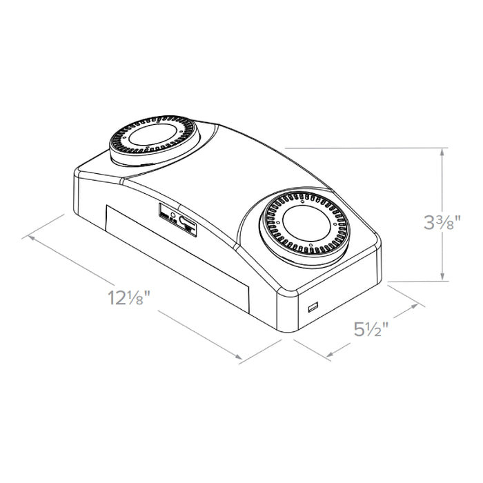 Compass CU2HL High Lumen LED Emergency Light, White, 550 Lumens