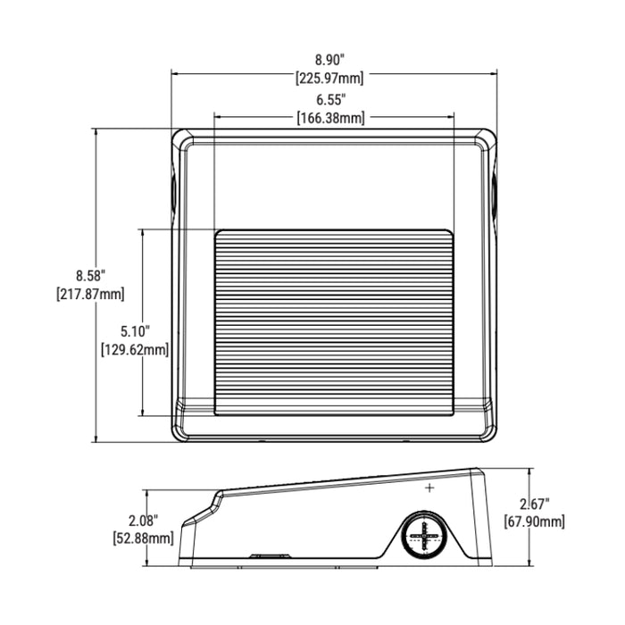 Lumark CWP30 12W/18W/24W/30W LED Compact Wall Pack, 3CCT Selectable, 120-347V