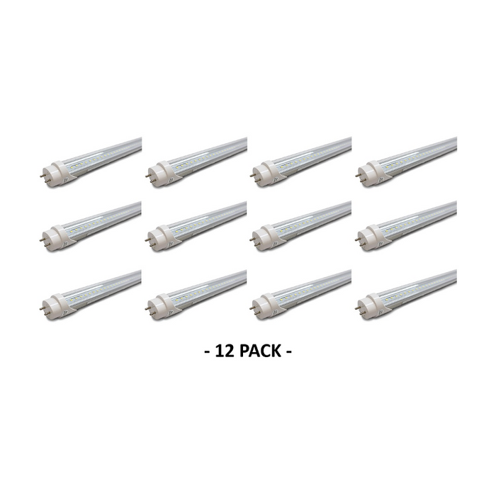 Westgate 2-Ft 15W T8 LED Tube Clear Glass, 3000K, 12-Pack