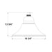 Westgate DAB-SOL-B20 50W LED Solar Designer Area Bell Light System, 3CCT Selectable, 8000lm, 120-277V