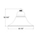 Westgate DAB-SOL-B23 50W LED Solar Designer Area Bell Light System, 3CCT Selectable, 8000lm, 120-277V