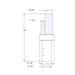 Westgate DAB-SOL-PA3-1 3" Pole-Top Adapter For 1 Solar Bell-Light Arms