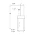 Westgate DAB-SOL-PA3-2 3" Pole-Top Adapter For 2 Solar Bell-Light Arms