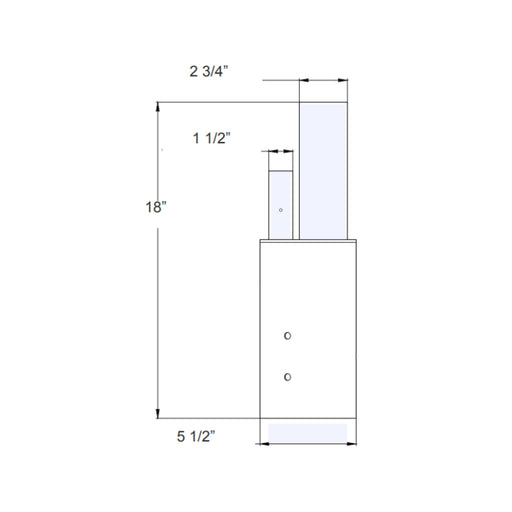 Westgate DAB-SOL-PA5-1 5" Pole-Top Adapter For 1 Solar Bell-Light Arms