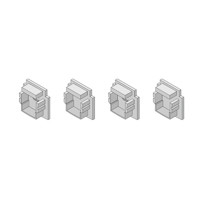 Diode LED 0.5" Mud-In Wall Reveal Channel - Accessory Pack