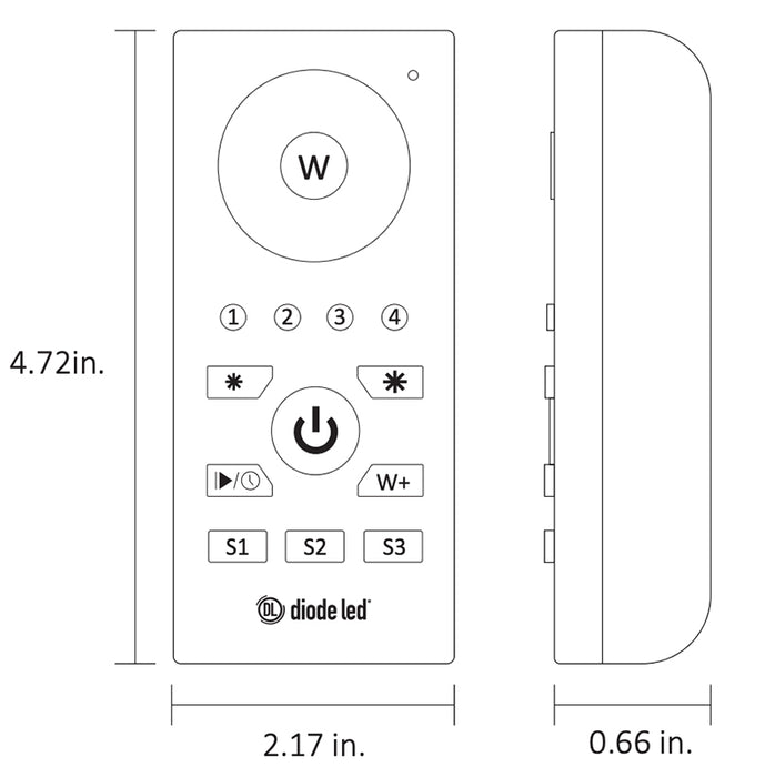 Diode LED TOUCHDIAL Color Control System