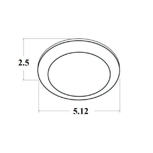 Westgate DLS4 4" 9W LED Round Disc Light, 2700K