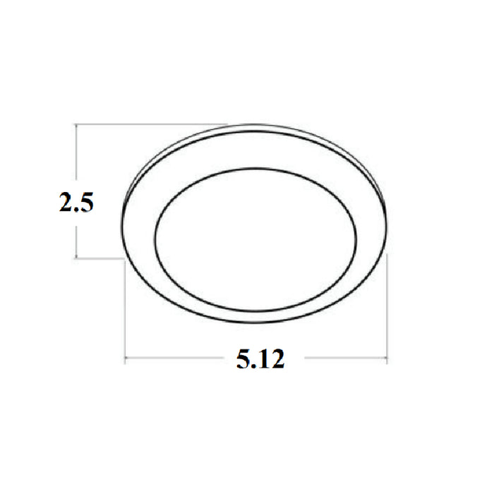 Westgate DLS4 4" 9W LED Round Disc Light, 5000K