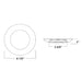 Westgate DLSE4 6" 10W LED Disc Light with PIR Motion Sensor, 5CCT Selectable