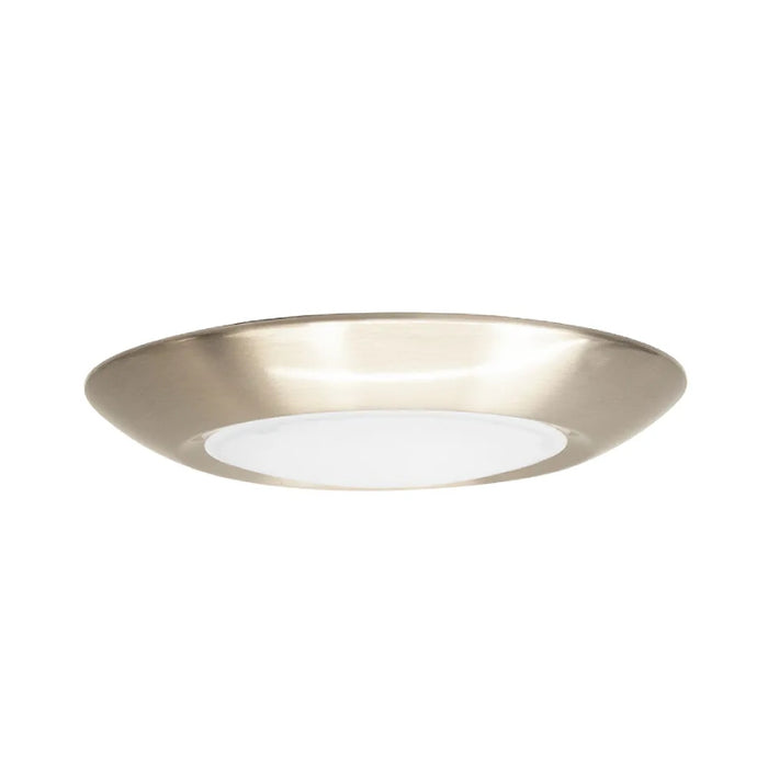 Westgate DLSE6 8" 15W LED Disc Light, 5CCT Selectable - Brushed Nickel