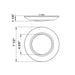 Westgate DLSE6 7" 15W LED Disc Light with PIR Motion Sensor, 5CCT Selectable