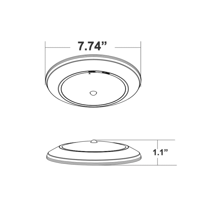 Westgate DLST6 6" 10W LED Economy Easy-Install Disk with Pre-Installed PIR Motion Sensor, 5CCT Selectable