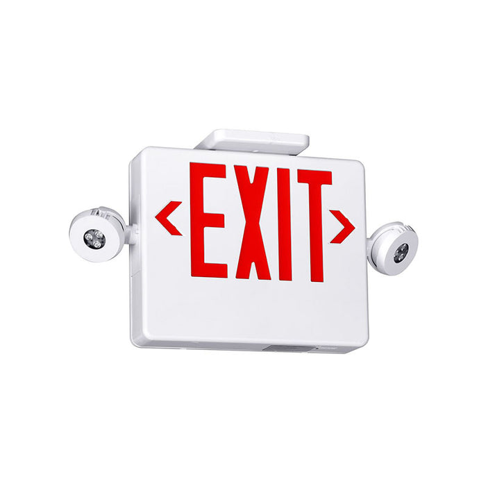 Dual-Lite EVCHLU High Lumen LED Combination Exit/Emergency Light, Universal Single/ Double Face