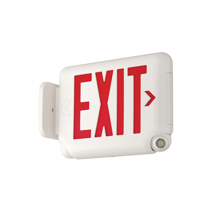 Dual-Lite EVC Series Combination LED Emergency Light/ Exit Sign, Universal Face